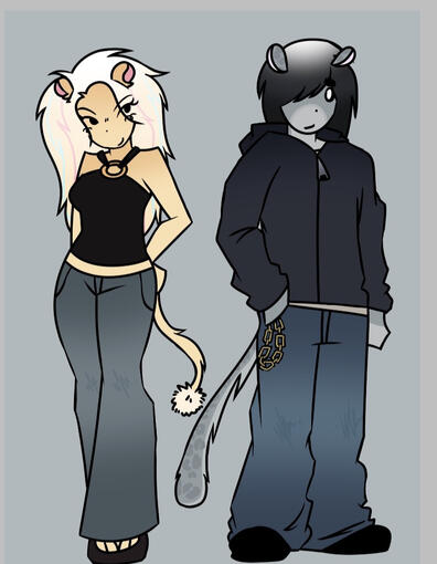ocs named Angie and Riley
